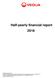 Half-yearly financial report 2016