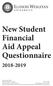 New Student Financial Aid Appeal Questionnaire