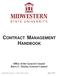 CONTRACT MANAGEMENT HANDBOOK. Office of the General Counsel Barry L. Macha, General Counsel