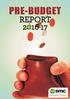 PRE-BUDGET REPORT REPOR