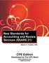 New Standards for Accounting and Review Services (SSARS 21) CPE Edition. Distributed by The CPE Store. Steven C. Fustolo, CPA