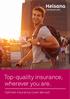 Top-quality insurance, wherever you are.