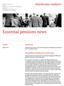 Essential pensions news