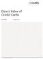 Direct Sales of Credit Cards