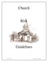 Church Risk Control Guidelines
