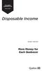 THE QUÉBEC ECONOMIC PLAN. March Disposable Income BUDGET More Money for Each Quebecer