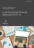 Local Government Financial Statements