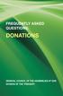 Frequently asked Questions: Donations. General Council of the Assemblies of God Division of the Treasury