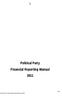 Political Party Financial Reporting Manual 2011