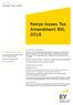 Kenya issues Tax Amendment Bill, 2018