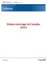 Union coverage in Canada, 2013