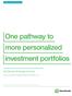 One pathway to more personalized investment portfolios