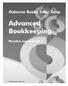 Osborne Books Tutor Zone. Advanced Bookkeeping. Practice assessment 1