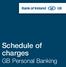 Schedule of charges GB Personal Banking