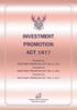 INVESTMENT PROMOTION ACT 1977 [1]