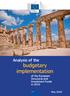 Analysis of the. budgetary implementation of the European Structural and Investment Funds in Budget
