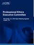 Professional Ethics Executive Committee. Peer Review Board. November 3-4, 2016 Open Meeting Agenda Austin, TX