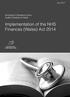 Implementation of the NHS Finances (Wales) Act 2014