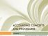 ACCOUNTING CONCEPTS AND PROCEDURES