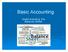 Basic Accounting. Understanding the Balance Sheet