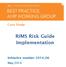 RIMS Risk Guide Implementation
