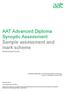 AAT Advanced Diploma Synoptic Assessment Sample assessment and mark scheme Assessment book