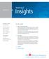 Insights. Municipal. in this issue JANUARY The BMO Tax-Free Income Team. Portfolio Managers. Credit Analysts