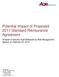 Potential Impact of Proposed 2011 Standard Reinsurance Agreement