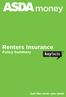 Renters Insurance. Policy Summary. Just the cover you need. Page 1