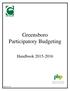 Greensboro Participatory Budgeting