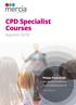 CPD Specialist Courses
