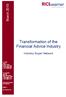 Transformation of the Financial Advice Industry