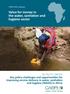 Value for money in the water, sanitation and hygiene sector