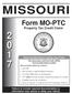 MISSOURI. Form MO-PTC. Property Tax Credit Claim. Final Checklist Before Mailing Your Claim