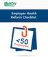 Employer Health Reform Checklist