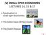 (V) SMALL OPEN ECONOMIES LECTURES 14, 15 & 17