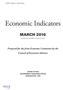 Economic Indicators MARCH Prepared for the Joint Economic Committee by the Council of Economic Advisers. 114th Congress, 2nd Session