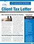 Client Tax Letter Tax Saving and Planning Strategies from your Trusted Business Advisor