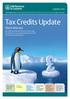 Tax Credits Update. Don t miss out SUMMER 2005