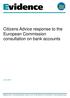 Citizens Advice response to the European Commission consultation on bank accounts