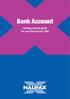 Bank Account. Getting started guide For use from 1st July 2018