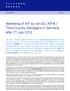 Marketing of AIF by non-eu AIFM / Third Country Managers in Germany after 21 July 2013