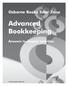 Osborne Books Tutor Zone. Advanced Bookkeeping. Answers to chapter activities