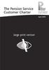 The Pension Service Customer Charter
