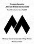 Maricopa County Community College District Comprehensive Annual Financial Report Fiscal Year Ended June 30, 2000