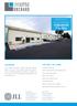 1989LITTLE ORCHARD. Industrial Facility. ±158,200 s.f. state-of-the-art FOR SALE OR LEASE OVERVIEW. ±158,200 square feet