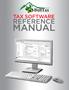 Tax Prep Software. Reference Manual for Tax Year 2016