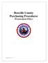 Renville County Purchasing Procedures (Procurement Policy)