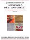 HOUSEHOLD DEBT AND CREDIT