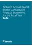Restated Annual Report on the Consolidated Financial Statements for the Fiscal Year 2014